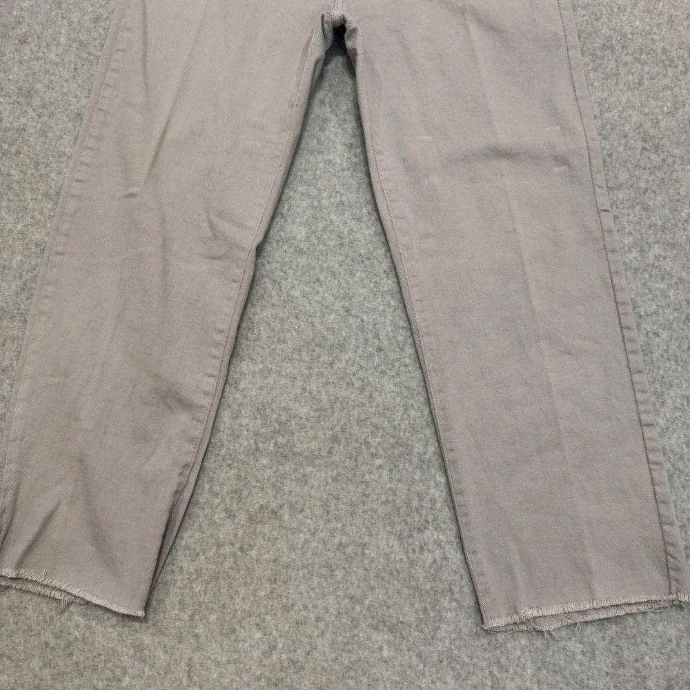 Kensie Vintage Luxe The Slim Jeans Purple Grey Raw Hem Straight Leg Womens 12/31